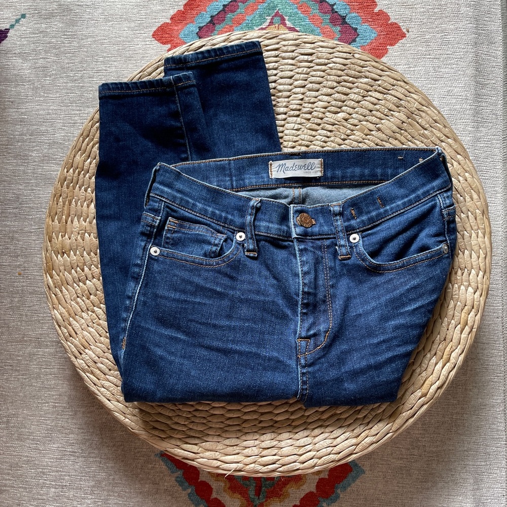 Madewell 10" High-Rise Skinny Jeans in Hayes Wash